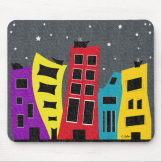 City Scape Dream Mouse Pad
