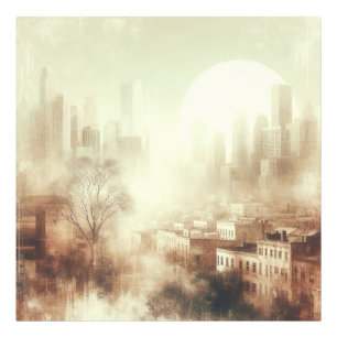 City Scape Old Photo Graphic Design