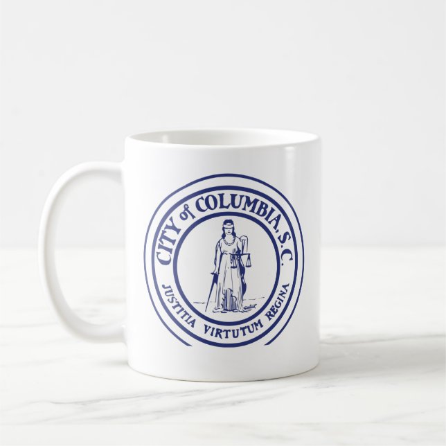 City Seal - Columbia, South Carolina Coffee Mug (Left)