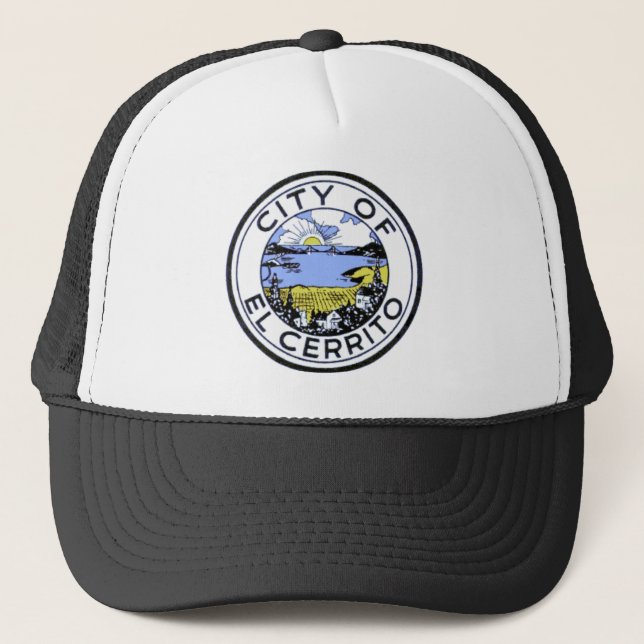 City Seal of El Cerrito, California Trucker Hat (Front)