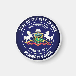 City Seal of Erie, Pennsylvania Magnet