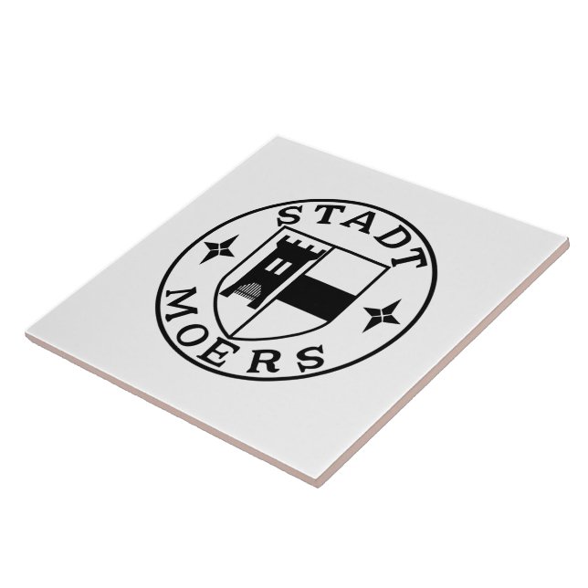 City Seal of Moers, Germany Ceramic Tile (Side)