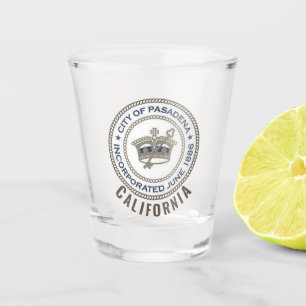City Seal of Pasadena, California Shot Glass