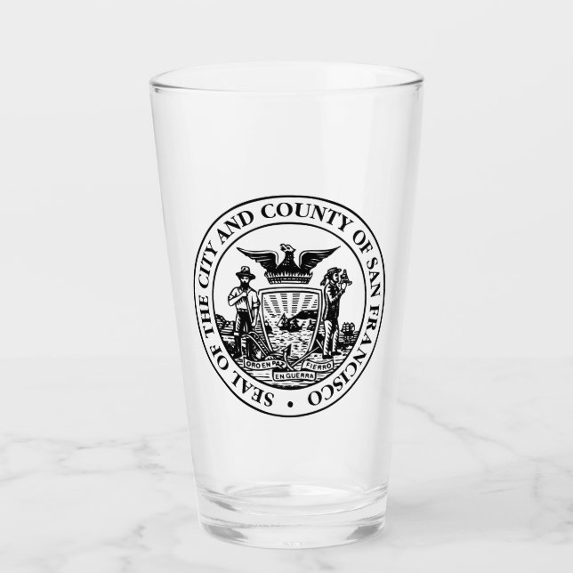 City Seal of San Francisco (California, USA) Glass (Front)