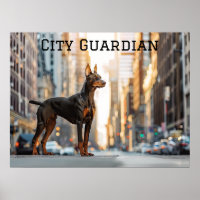 City Sentinel: Doberman in the Urban Jungle