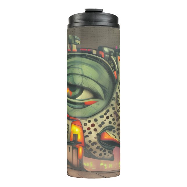 City, she awakes thermal tumbler (Front)
