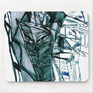 CITY SKETCHER WHITE MOUSE PAD