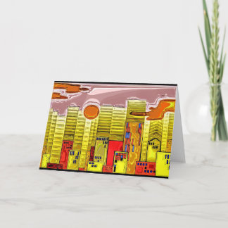 City Skyline 4 Card