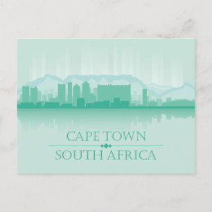City Skyline   Cape Town, Africa Postcard