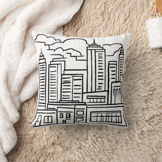 City Skyline Cushion (Blanket)