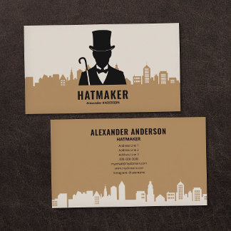 City Skyline - Hatmaker Business Card