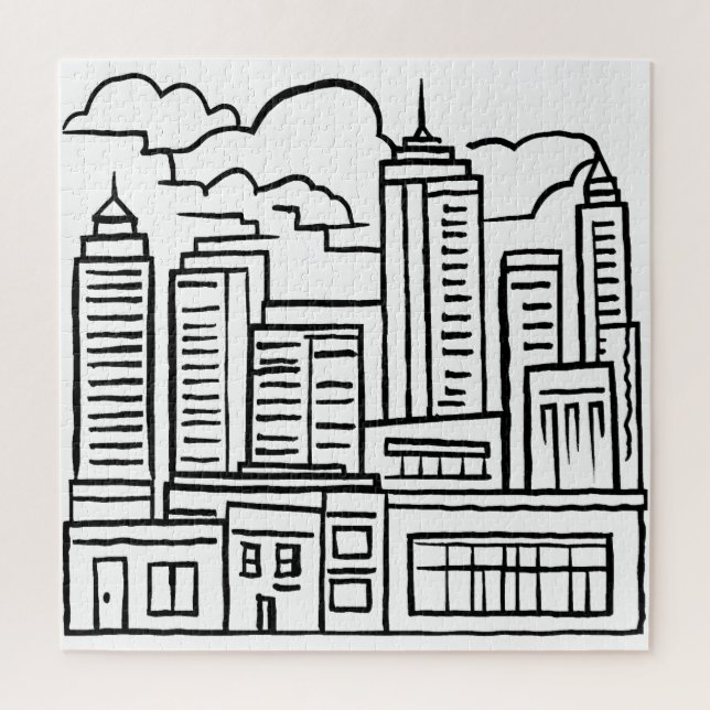City Skyline Jigsaw Puzzle (Vertical)