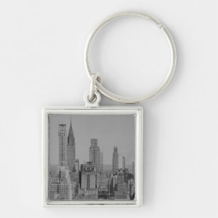 City skyline key ring