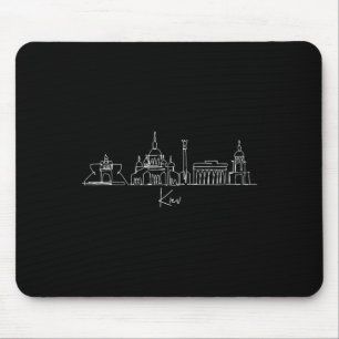 City Skyline Kiev Ukraine Mouse Pad