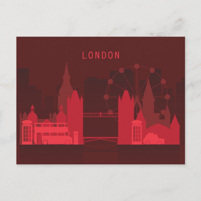 City Skyline | London, England Postcard (Front)