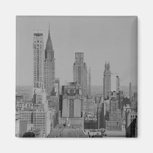 City skyline magnet