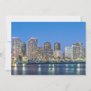 City Skyline of Waikiki Thank You Card