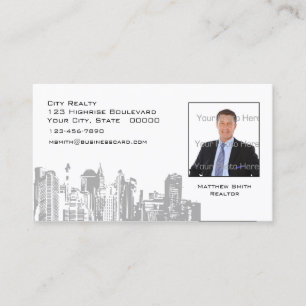 City Skyline Photo Business Card