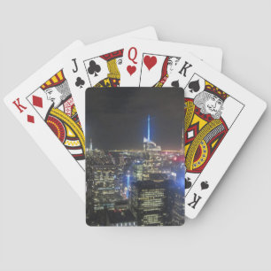 City skyline playing cards