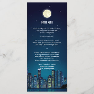 City Skyline Wedding Menu
