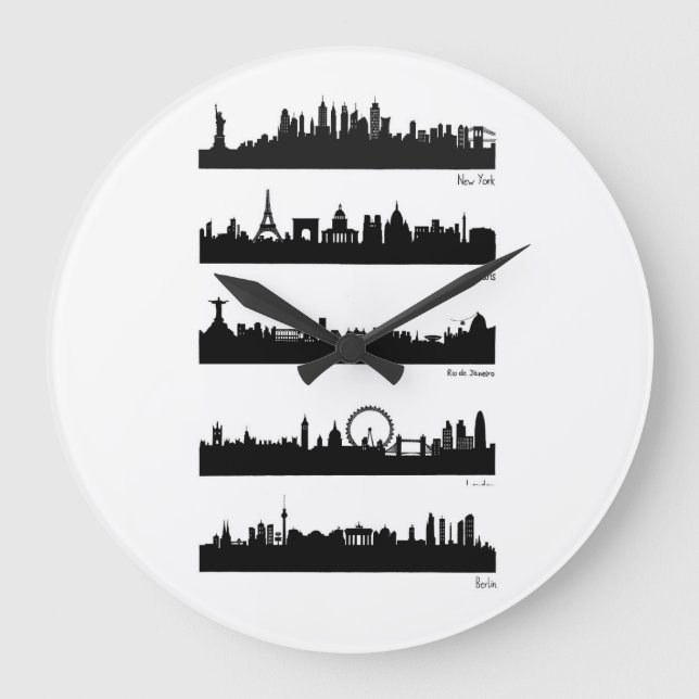 City Skylines - World 2 Large Clock (Front)