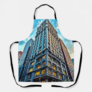 City Skyscraper Art Apron
