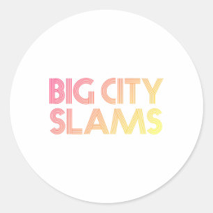 City Slams Ferda Boys Canadian Hockey Player Sayin Classic Round Sticker