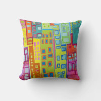 City Slicker 16 x 16 Poly Throw Pillow