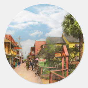 City - St Augustine Florida - Cosy Inn 1908 Classic Round Sticker