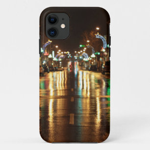 City street at night, Kingston, Ontario. iPhone 11 Case