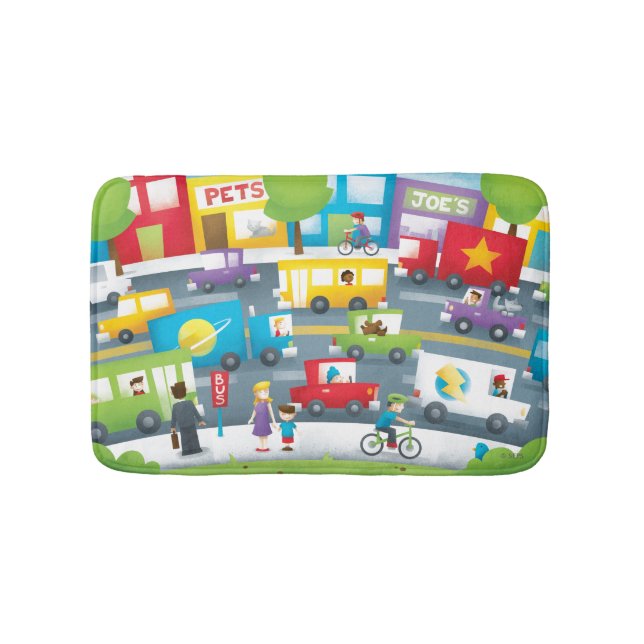 City Street Bath Mat (Front)