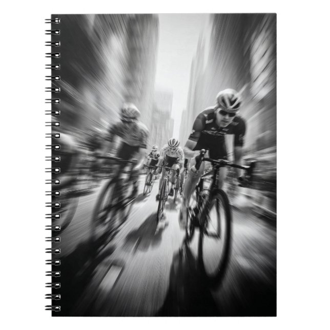 City Street Bicycle Race Notebook (Front)