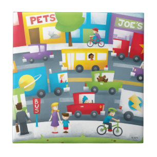 City Street Ceramic Tile