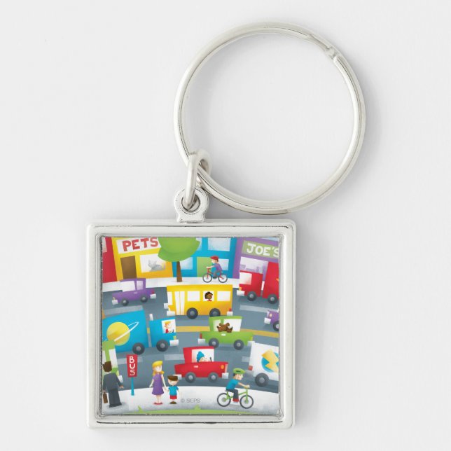City Street Key Ring (Front)
