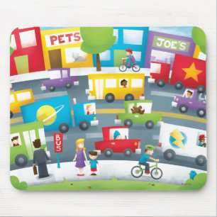 City Street Mouse Pad
