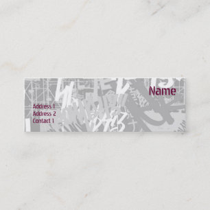 City Street - Skinny Mini Business Card