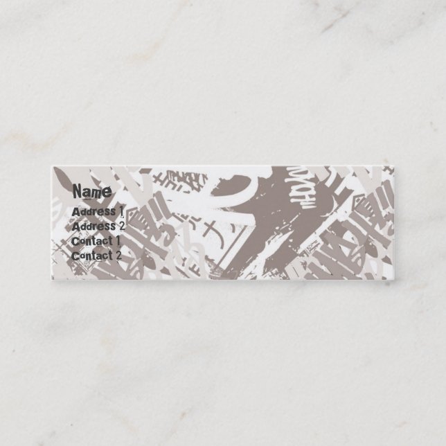 City Street - Skinny Mini Business Card (Front)