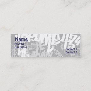 City Street - Skinny Mini Business Card