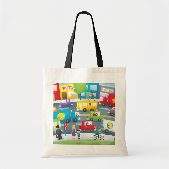 City Street Tote Bag (Front)