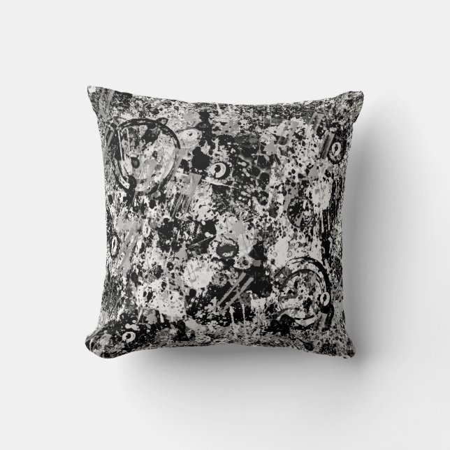 City Streets Graffiti Cushion (Front)