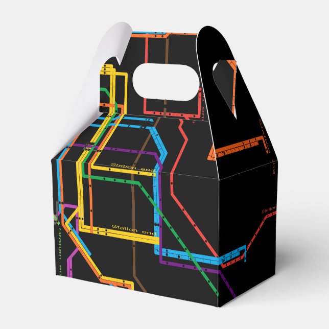 City subway map favour box (Front Side)