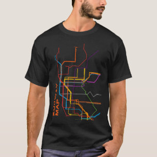City subway map retro T-Shirt
