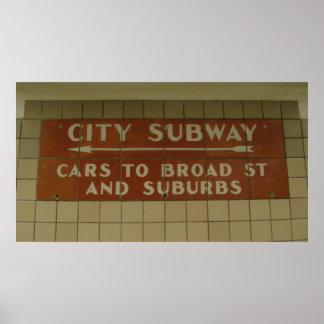 City Subway Poster