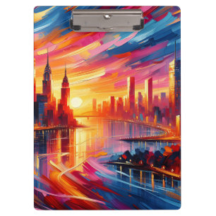 CITY SUNSET CLIPBOARD