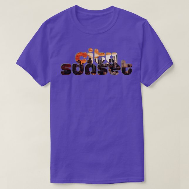 city sunset T-Shirt (Design Front)
