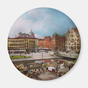 City - Syracuse NY - The Clinton Square Canal 1905 Magnet