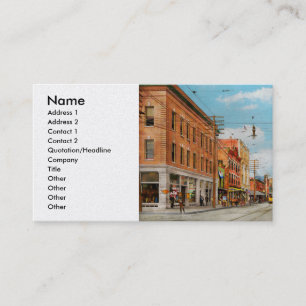 City - Tampa FL -  Franklin Street 1905 Business Card