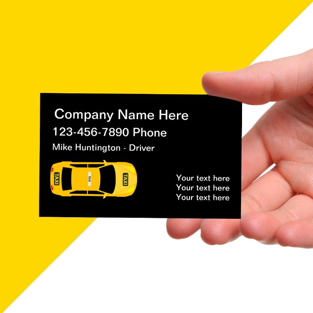 City Taxi Modern Business Card (Creator Uploaded)