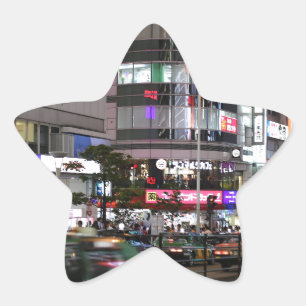 City Tokyo Street View Star Sticker