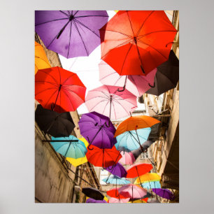 City Umbrellas Poster